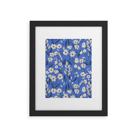 Schatzi Brown Penelope Floral Bluebell Framed Art Print