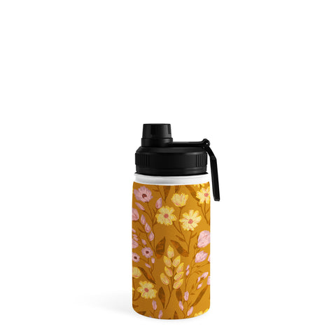Schatzi Brown Penelope Floral Bronze Water Bottle