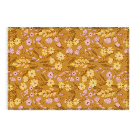 Schatzi Brown Penelope Floral Bronze Outdoor Rug