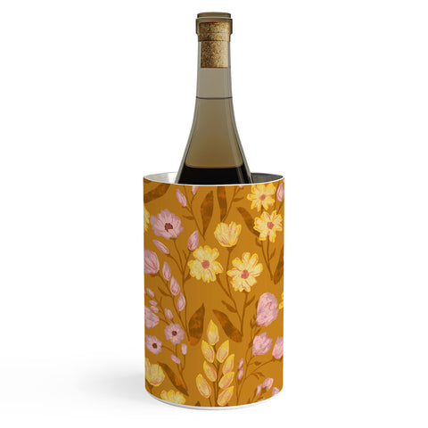 Schatzi Brown Penelope Floral Bronze Wine Chiller