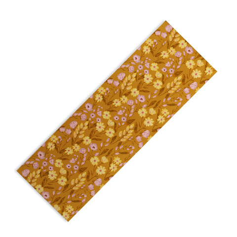 Schatzi Brown Penelope Floral Bronze Yoga Mat
