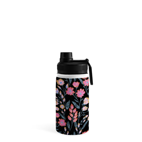 Schatzi Brown Penelope Floral Noir Brights Water Bottle
