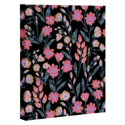 Schatzi Brown Penelope Floral Noir Brights Art Canvas