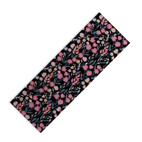 Schatzi Brown Penelope Floral Noir Brights Yoga Mat