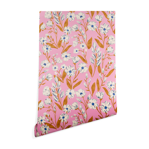 Schatzi Brown Penelope Floral Pink Wallpaper