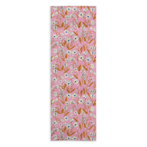Schatzi Brown Penelope Floral Pink Yoga Towel