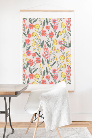 Schatzi Brown Penelope Floral Summer Art Print And Hanger