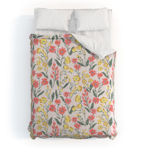 Schatzi Brown Penelope Floral Summer Duvet Cover