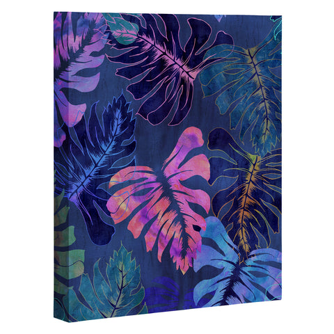 Schatzi Brown Phoenix Tropical Indigo Art Canvas