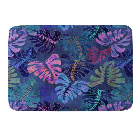 Schatzi Brown Phoenix Tropical Indigo Memory Foam Bath Mat