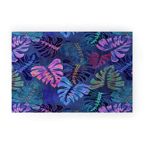 Schatzi Brown Phoenix Tropical Indigo Welcome Mat