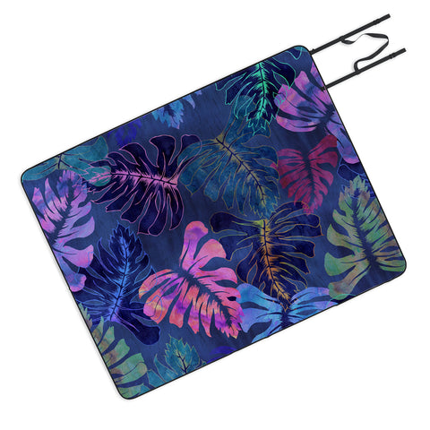 Schatzi Brown Phoenix Tropical Indigo Picnic Blanket