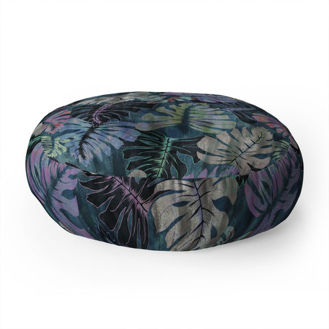 Schatzi Brown Phoenix Tropical Juniper Floor Pillow Round