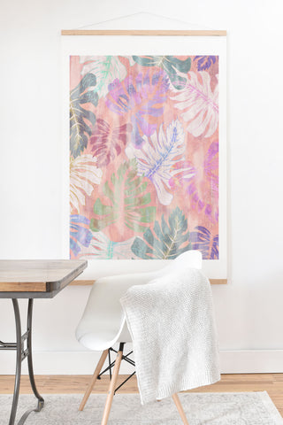 Schatzi Brown Phoenix Tropical Peach Art Print And Hanger