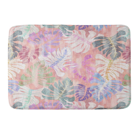 Schatzi Brown Phoenix Tropical Peach Memory Foam Bath Mat