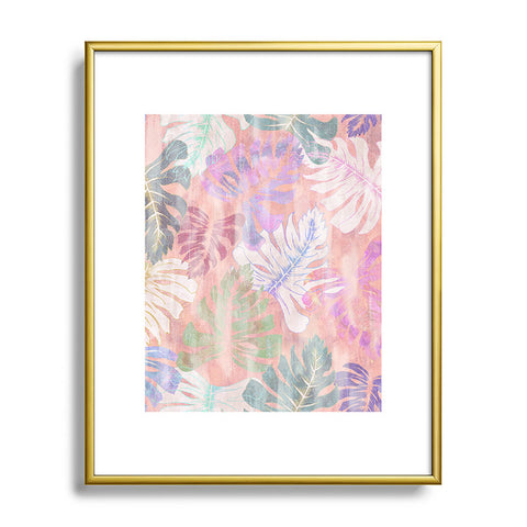 Schatzi Brown Phoenix Tropical Peach Metal Framed Art Print