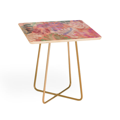 Schatzi Brown Phoenix Tropical Peach Side Table