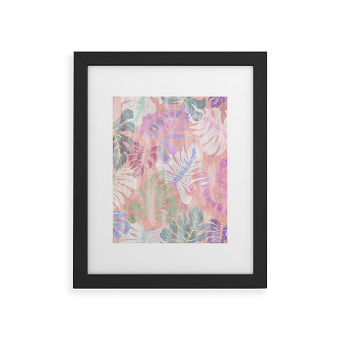 Schatzi Brown Phoenix Tropical Peach Framed Art Print