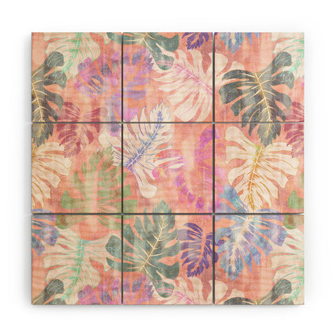 Schatzi Brown Phoenix Tropical Peach Wood Wall Mural