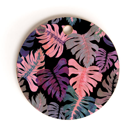 Schatzi Brown Phoenix Tropical Pink Cutting Board Round