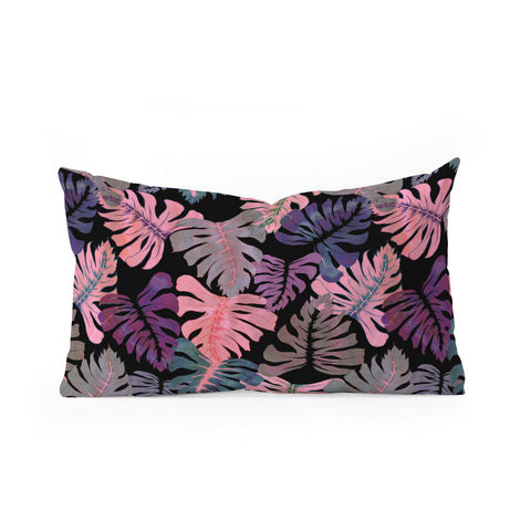 Schatzi Brown Phoenix Tropical Pink Oblong Throw Pillow