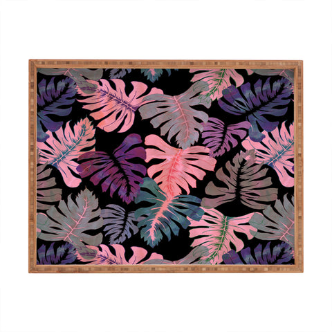 Schatzi Brown Phoenix Tropical Pink Rectangular Tray
