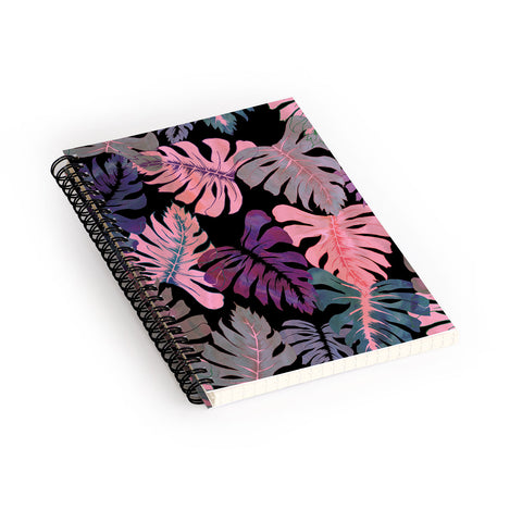 Schatzi Brown Phoenix Tropical Pink Spiral Notebook