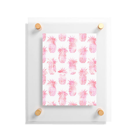 Schatzi Brown Pineapple Pink Floating Acrylic Print