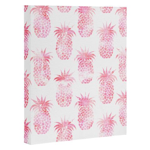 Schatzi Brown Pineapple Pink Art Canvas