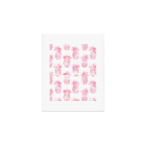 Schatzi Brown Pineapple Pink Art Print