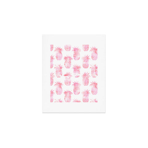 Schatzi Brown Pineapple Pink Art Print