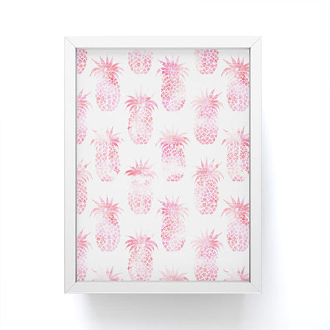 Schatzi Brown Pineapple Pink Framed Mini Art Print