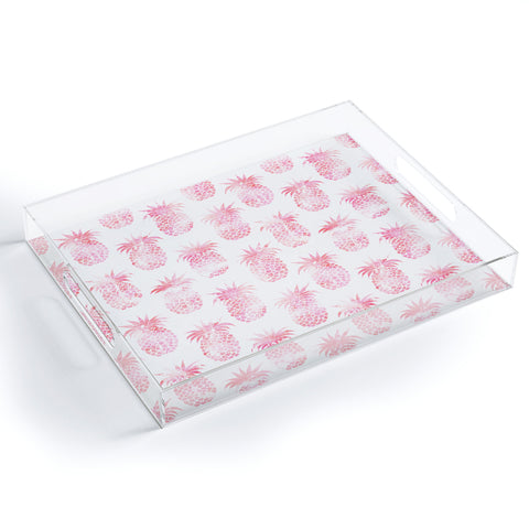 Schatzi Brown Pineapple Pink Acrylic Tray