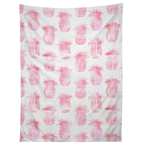 Schatzi Brown Pineapple Pink Tapestry