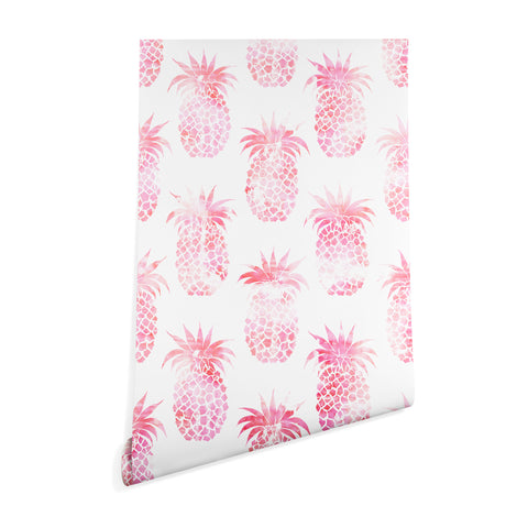 Schatzi Brown Pineapple Pink Wallpaper