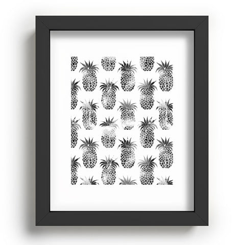 Schatzi Brown Pineapples Black Recessed Framing Rectangle