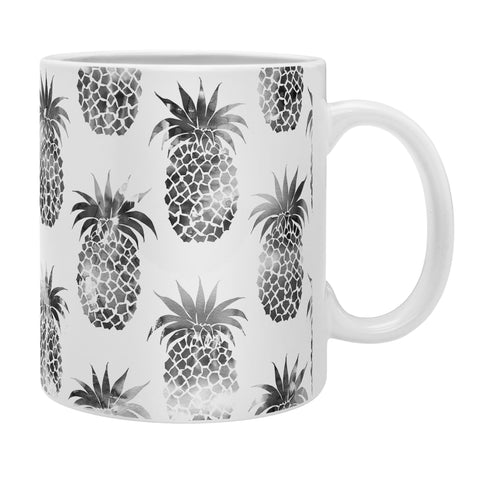 Schatzi Brown Pineapples Black Coffee Mug