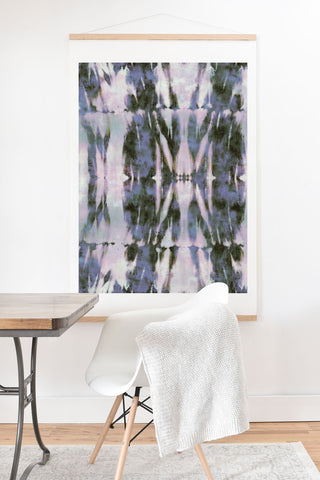 Schatzi Brown Quinn Tie Dye Gray Art Print And Hanger