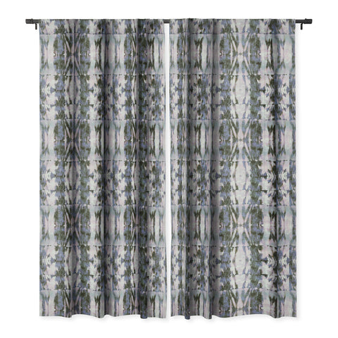 Schatzi Brown Quinn Tie Dye Gray Blackout Window Curtain
