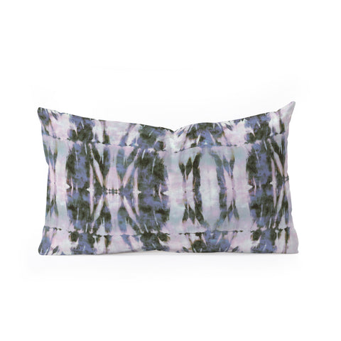Schatzi Brown Quinn Tie Dye Gray Oblong Throw Pillow