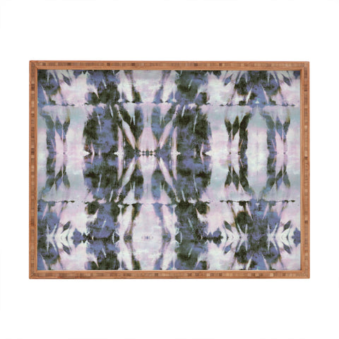 Schatzi Brown Quinn Tie Dye Gray Rectangular Tray