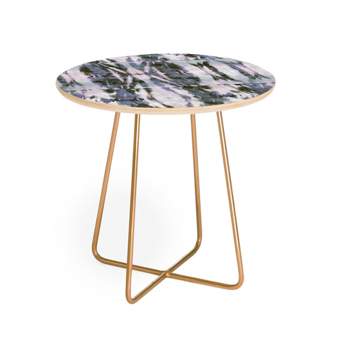 Schatzi Brown Quinn Tie Dye Gray Round Side Table