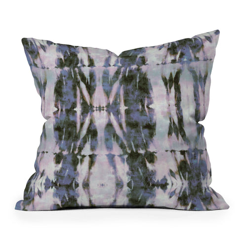 Schatzi Brown Quinn Tie Dye Gray Throw Pillow
