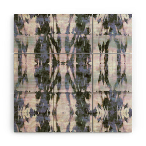 Schatzi Brown Quinn Tie Dye Gray Wood Wall Mural