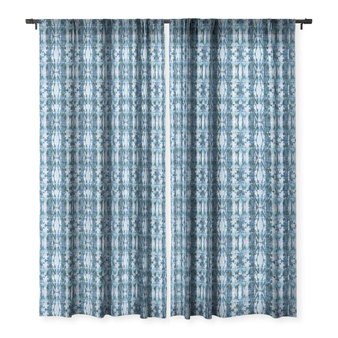 Schatzi Brown Quinn Tie Dye Marine Sheer Window Curtain