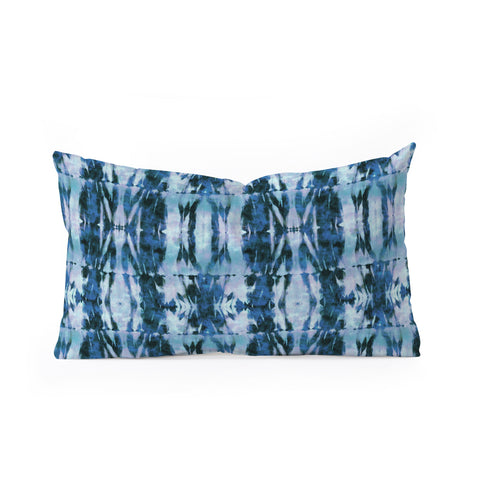 Schatzi Brown Quinn Tie Dye Marine Oblong Throw Pillow
