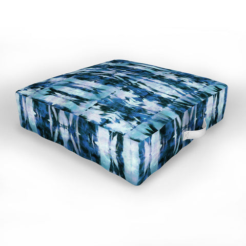Schatzi Brown Quinn Tie Dye Marine Outdoor Floor Cushion