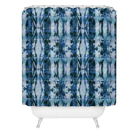 Schatzi Brown Quinn Tie Dye Marine Shower Curtain