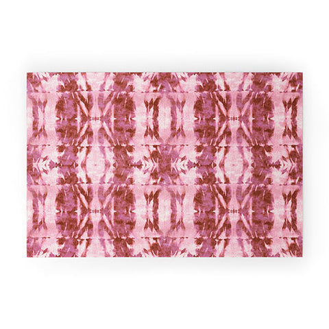 Schatzi Brown Quinn Tie Dye Pink Welcome Mat