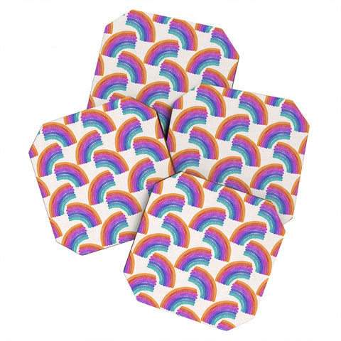 Schatzi Brown Rainbow Arch Coaster Set